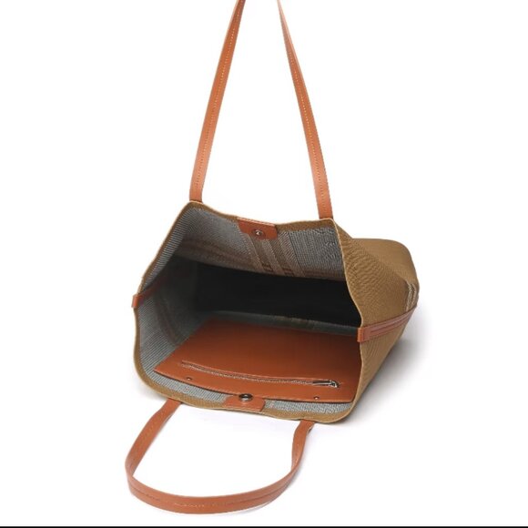 Large tweed tote bag - Picture 5 of 6